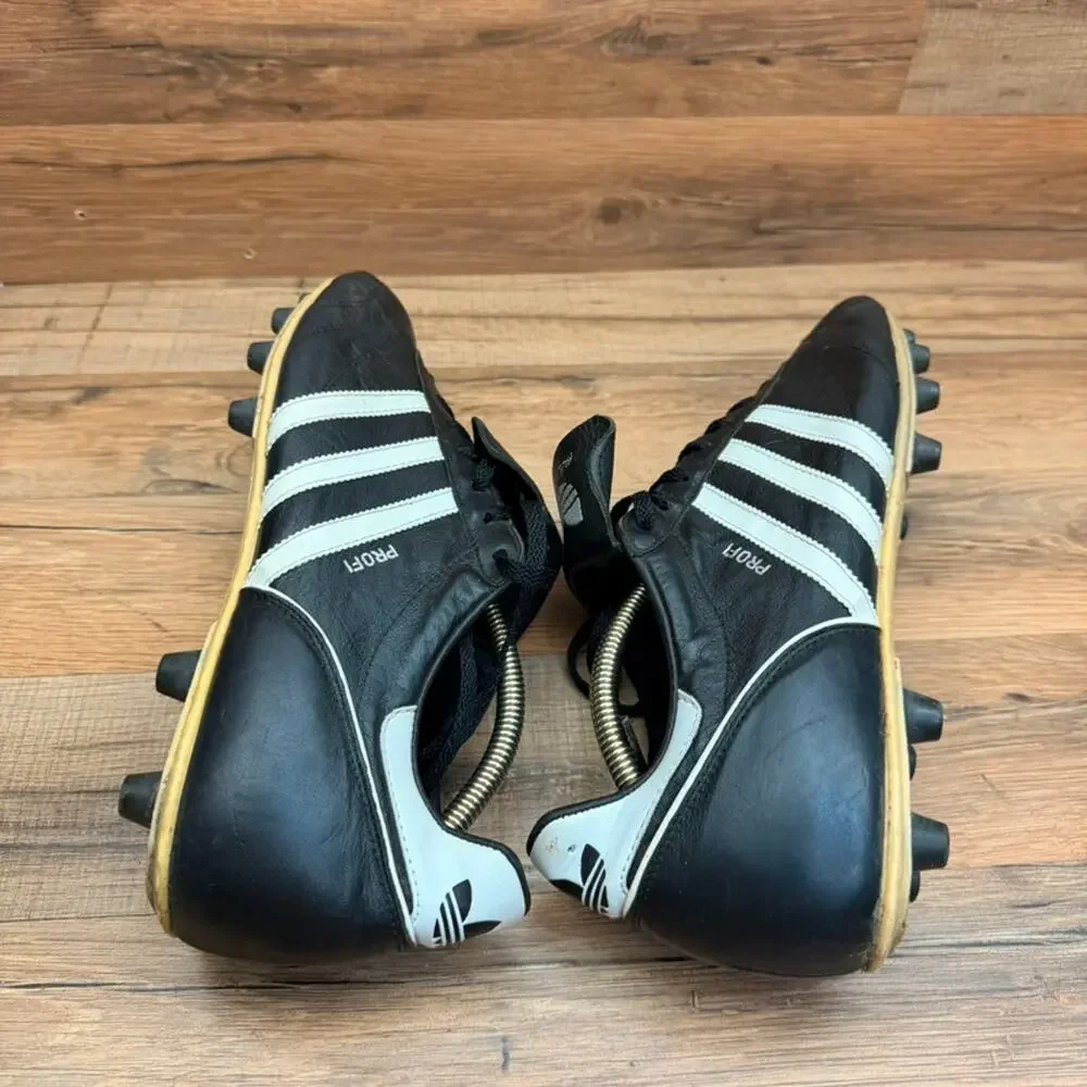 VTG Adidas men size 11.5 Profi Football Soccer Cleat white black Germany 2000